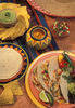 Plates of Mexican Food clipart